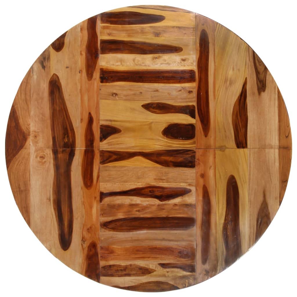vidaXL Acacia Wood Dining Table Round Dining Room Living Room Office Furniture Modern Design Wooden Dinner Kitchen Bistro Table with Honey Finish