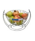 MYPS Swing Fruit and Vegetable Storage Basket Stand for Kitchen Stainless Steel Fruit Vegetable Basket