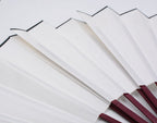 Honshen Chinese Folding Fan White Hand Fans Bamboo Fan With Traditional Chinese Arts Handicraft (White)