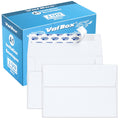 Valbox A1 Invitation Envelopes 100 Qty - 3.5 X 5' White Envelopes Self Seal For Invitations, Wedding, Baby Shower, Small Gift C
