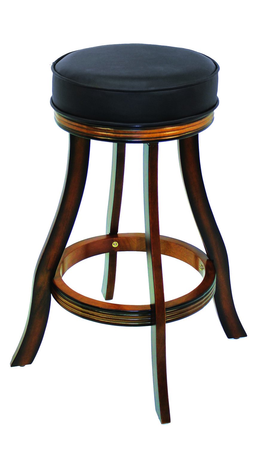 Ram Gameroom Products 30-Inch Backless Barstool, Chestnut Finish, 30-Inch