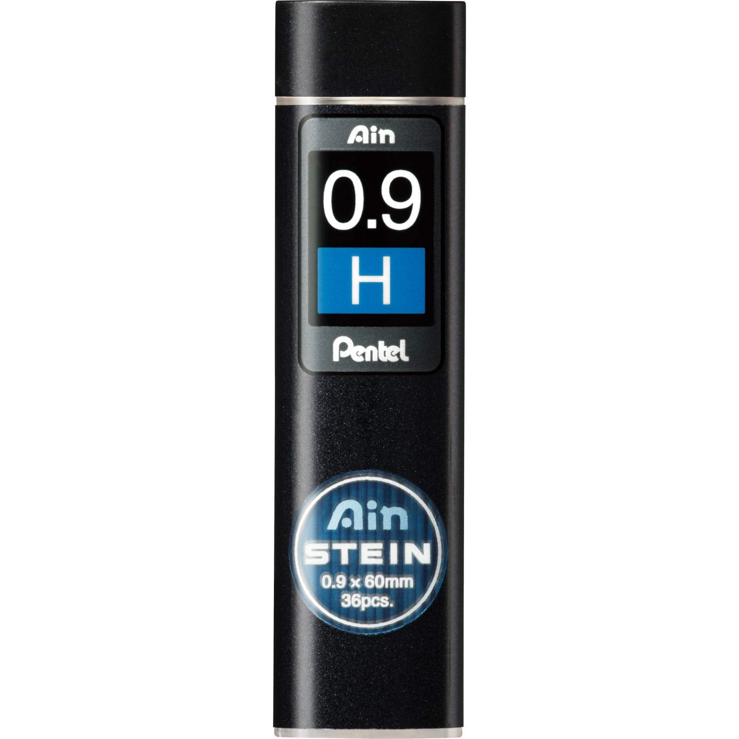 Pentel Ain Stein Mechanical Pencil Lead, 0.9Mm H, 36 Leads (C279-H)