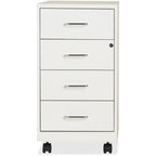 Lorell 18" 4 Drawer Steel File Cabinet in White