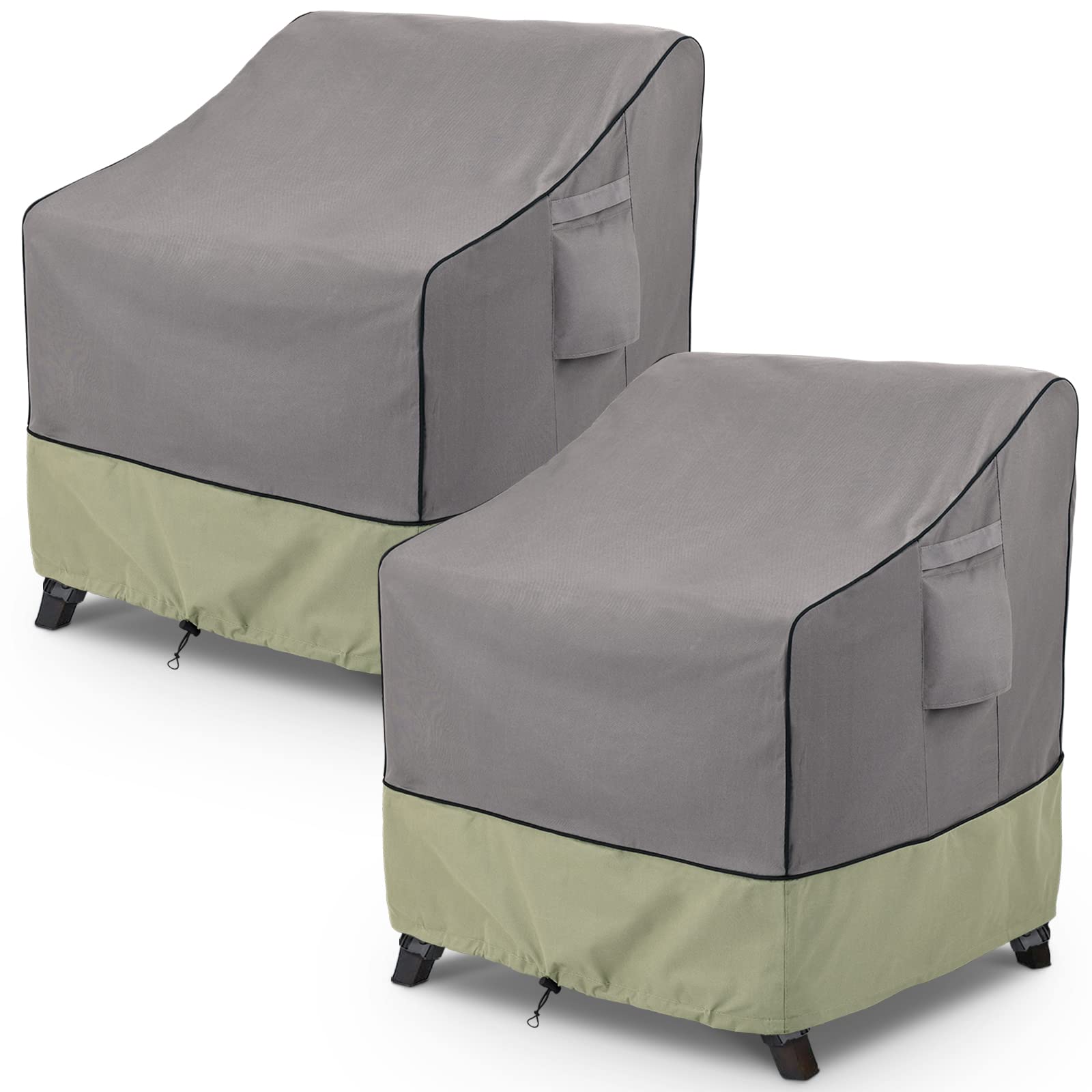 Kylinlucky Patio Chair Covers Outdoor Furniture Covers Waterproof Fits Up To 36W X 37D X 36H Inches 2Pack