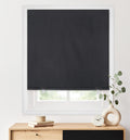 LazBlinds 100% Blackout Roller Shades, No Tools No Drill Cordless Blinds for Windows, Thermal Insulated UV Protection Privacy Wi