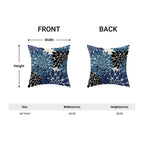 Navy Blue Black Pillow Covers 20X20 Inch Set Of 2 Dahlia Floral Decor Throw Pillows Summer Modern Geometry Flower Outdoor Decora