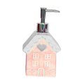 MYADDICTION Manual Soap Dispenser Refillable Ceramic Mondern for Countertop Home Kitchen