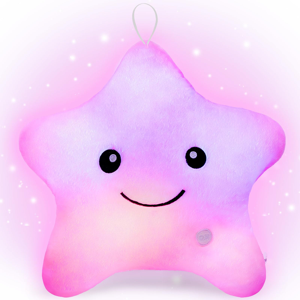 Subao Sensory Toys For Kids With Autism,14' Light Up Star Plush Toddler Pillow Soft Touch,Autism Sensory Toys,Stress Relief Kid