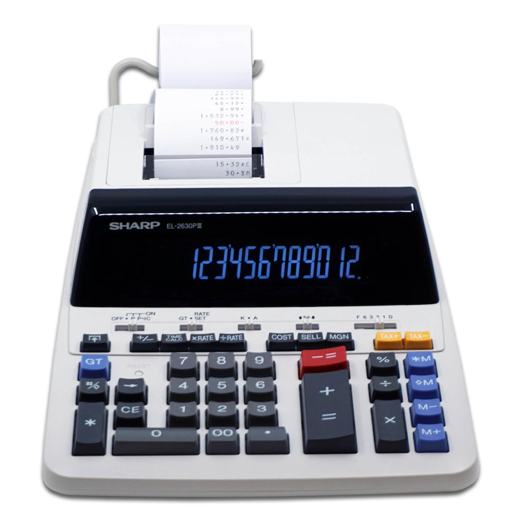 Sharp El-2630Piii 12 Digit Commercial Printing Calculator