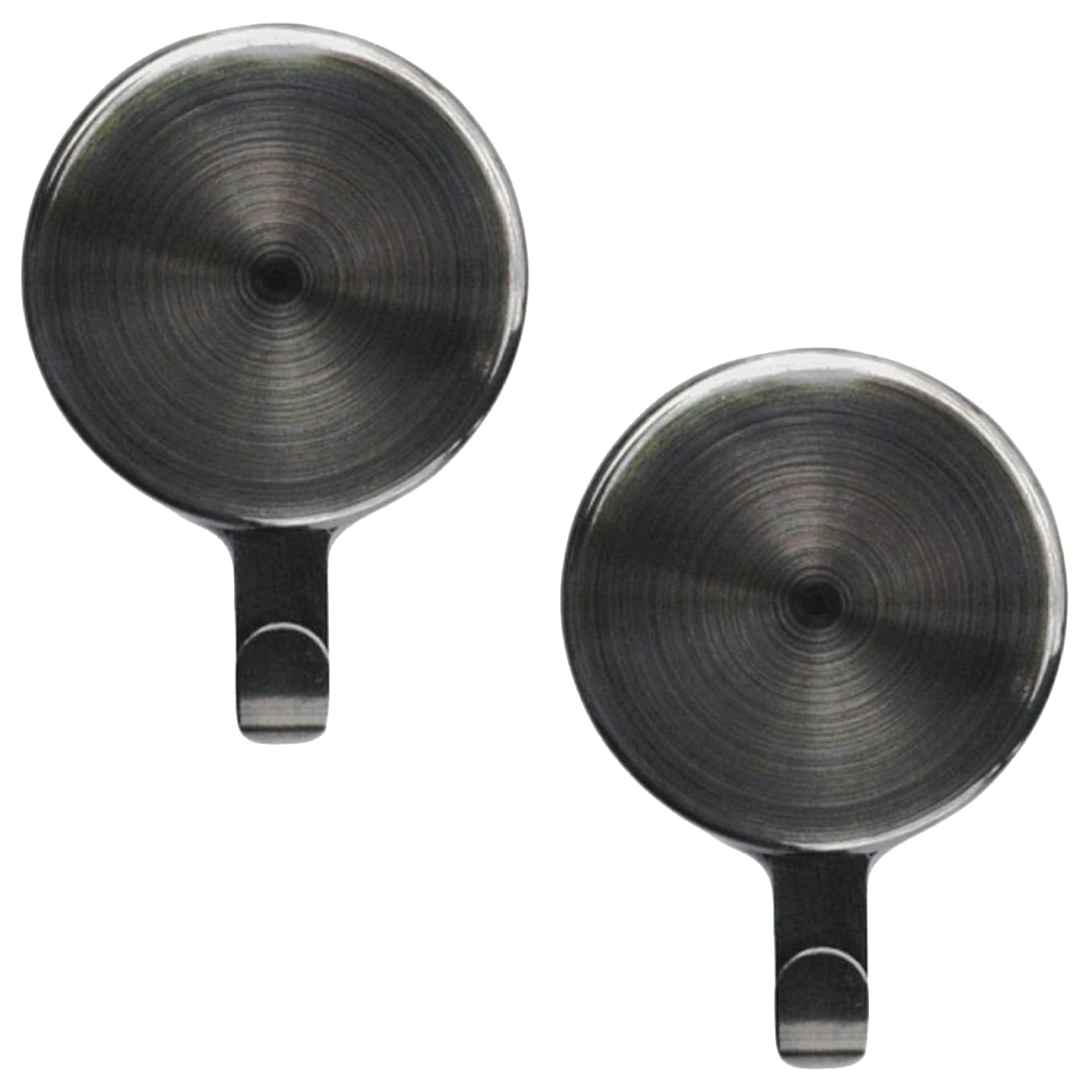 Haute Decor Attract Magnetic Wreath Hanger (Brushed Nickel) - Set of 2 Magnets - for 2 Metal Doors/Surfaces or 1 Single-Pane Gla
