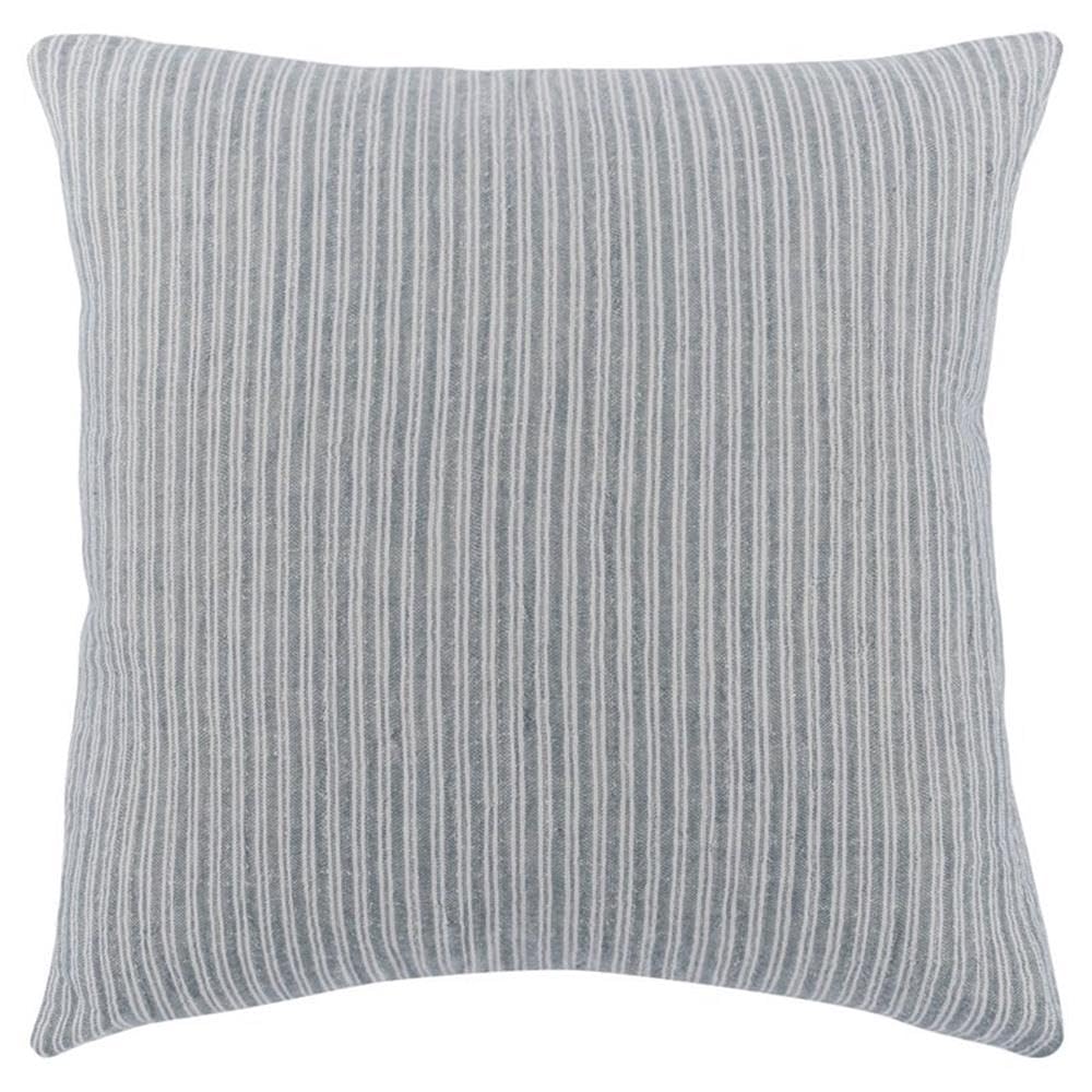 Kosas Home Camille 22X22 Square Cotton And Linen Throw Pillow In Ash Blue