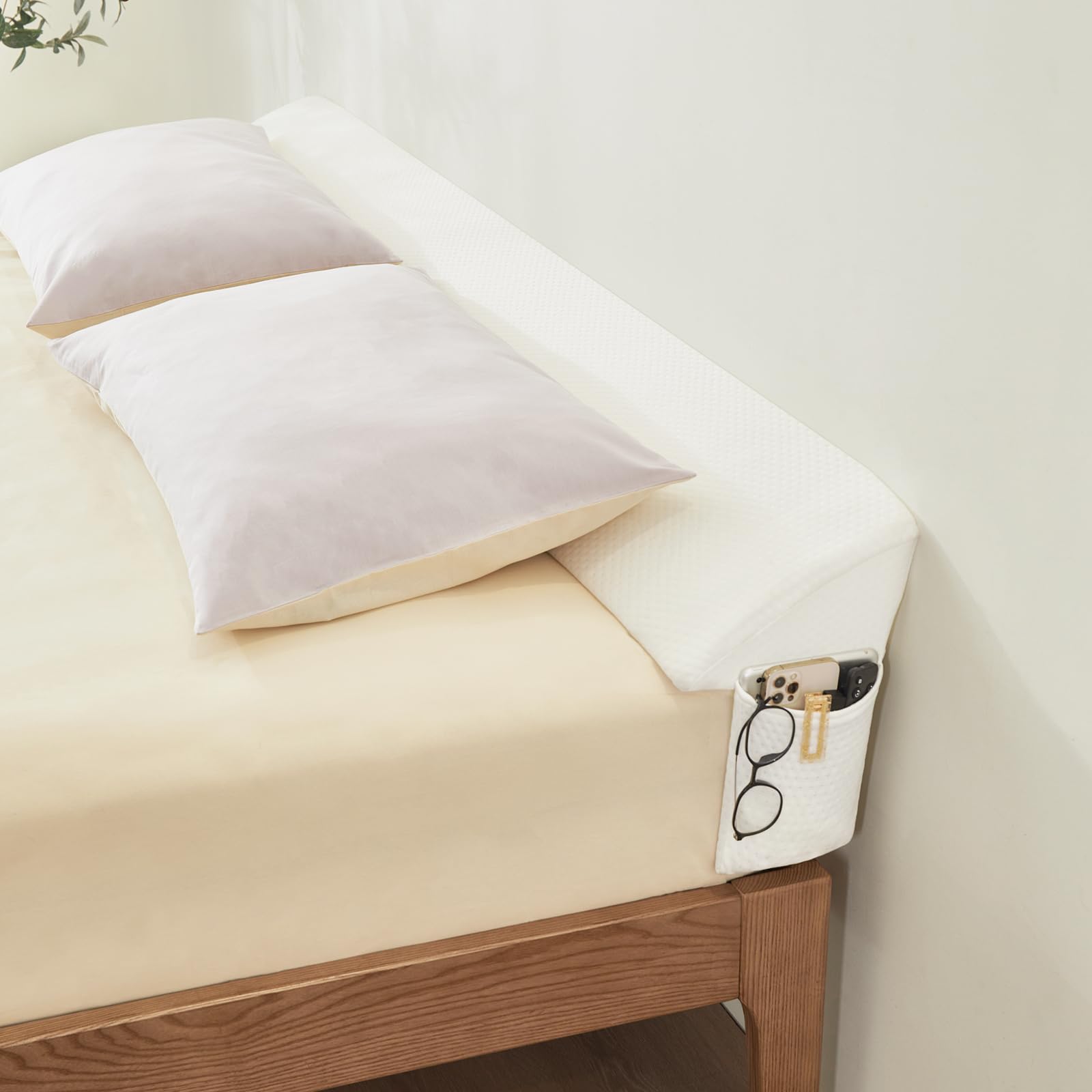 Voctriam Bed Wedge Gap Filler Full (54'X 8'X 6') Wedge Pillow For Headboard Gap 0-8' Mattress Gap Filler Pillow To Fill The