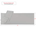Nestl Body Pillow Cover - Soft Body Pillow Pillowcase - Lightweight Light Gray Pillowcase - Microfiber Body Pillow Case Cover - 20X54 Inches - Envelope Closure, Set Of 2
