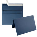 Wishop 50 Pack Self-Adhesive Envelopes With Fold Cards For Wedding Invitations, Greeting Cards, Baby Shower, Letter Mailing (Nav