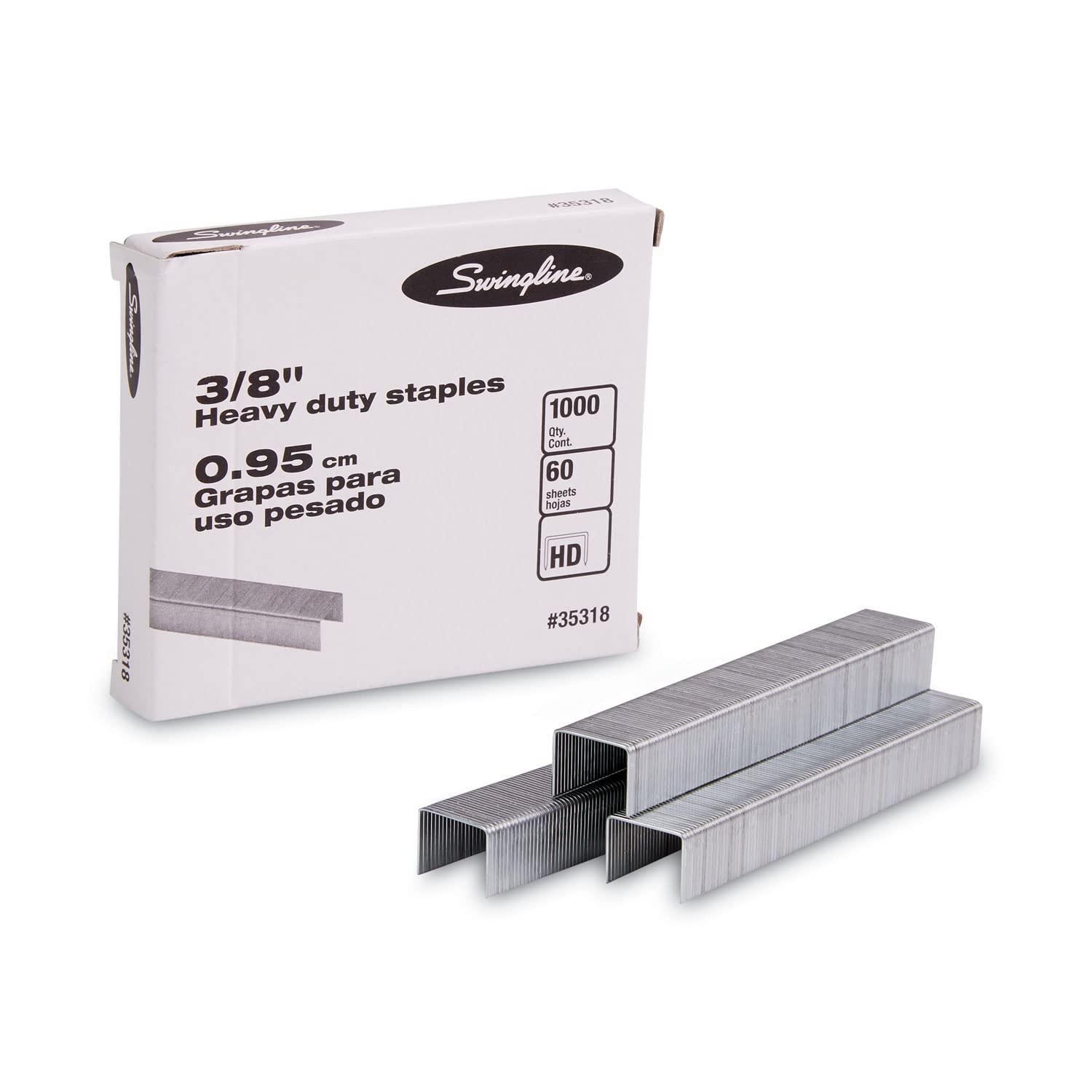 S.F. 13 Heavyduty 3/8 Inch Leg Length Staples 60Sheet Capacity 1 000/Box By Gbc