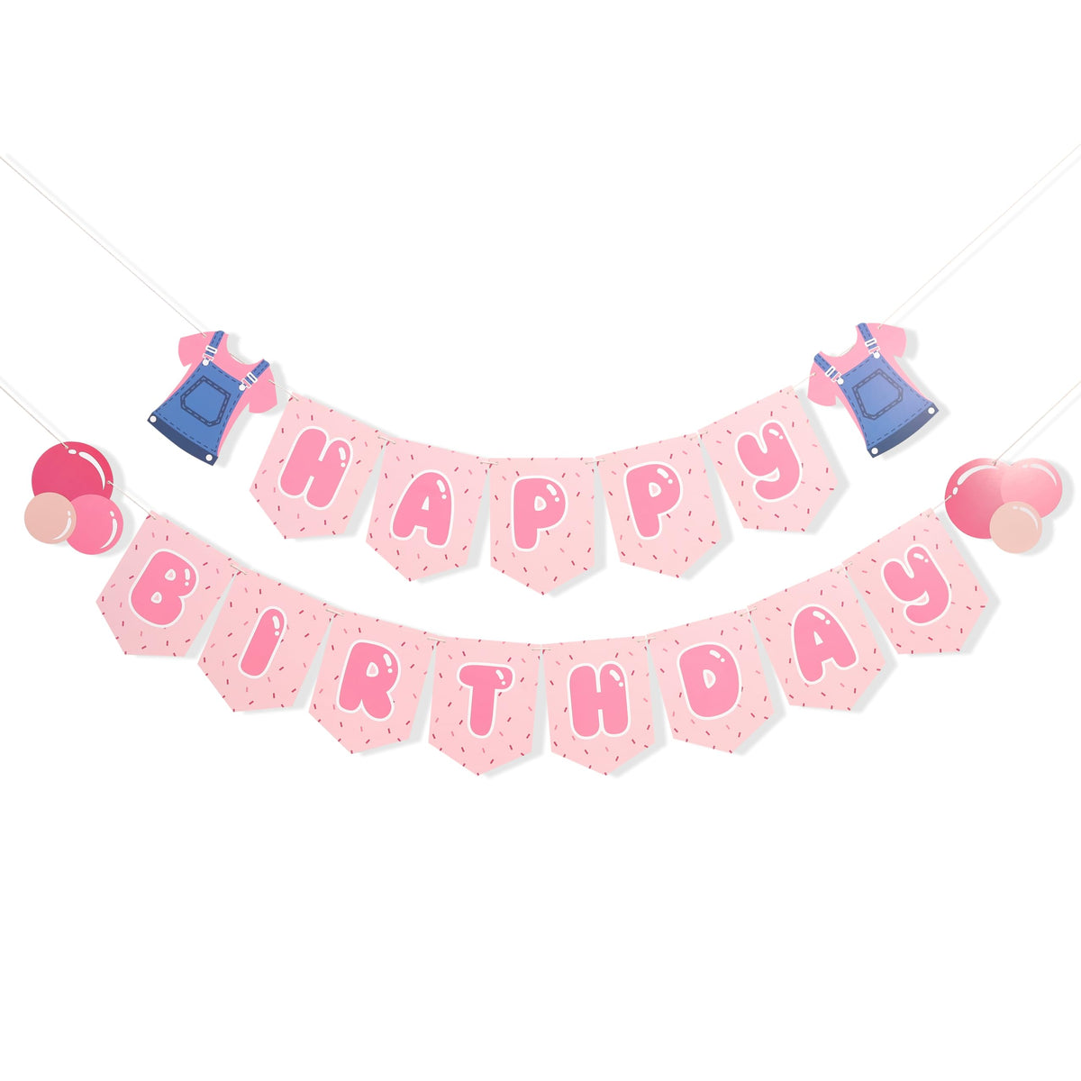 Happy Pink Birthday Banner  Bubble Gum Party Decorations, Enlightened Teacher Banner, Songs For Littles, Funny Birthday Party S