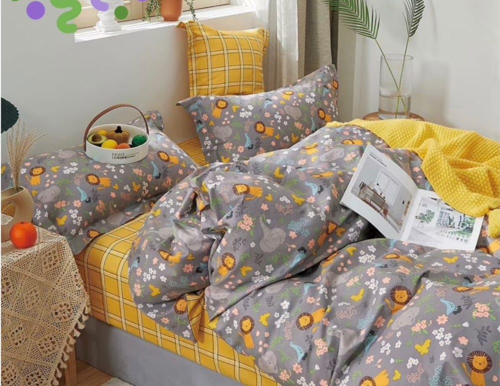 Riftree Microfibre Glace Cotton Digital Print Single Bed Reversible Ac Comforter Living Room/Kids Room (60 X 90 Inches)  Brown 