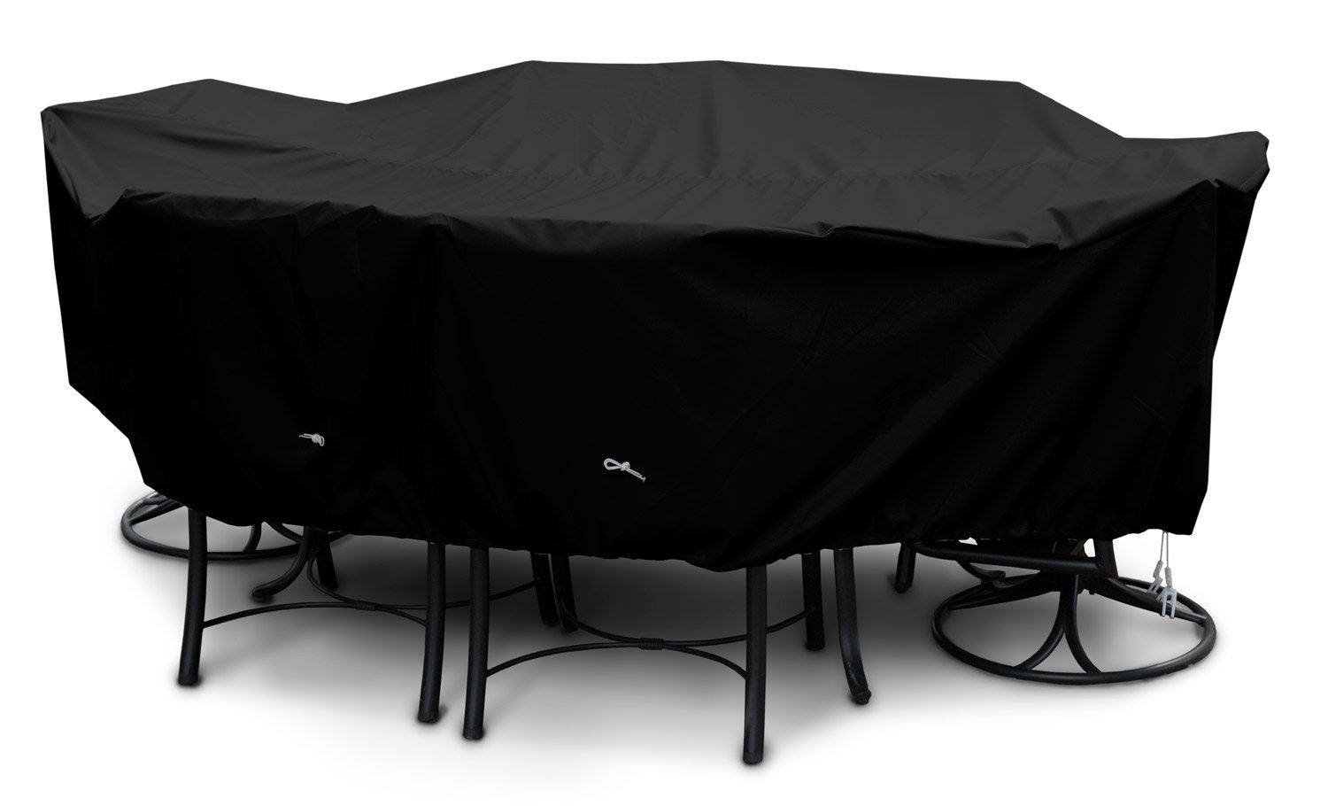 Koverroos Weathermax 77252 Medium Rectangular Dining Set Cover, 94 By 64 By 28-Inch, Black