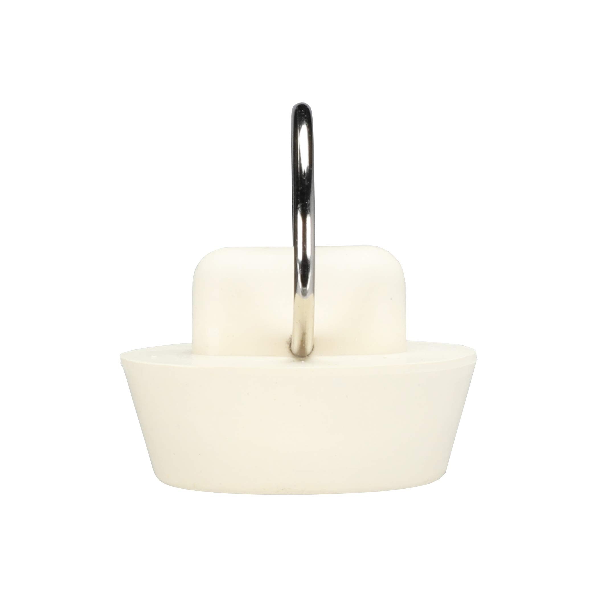 Danco 1-Inch Rubber Drain Stopper, White, Carded, 80223