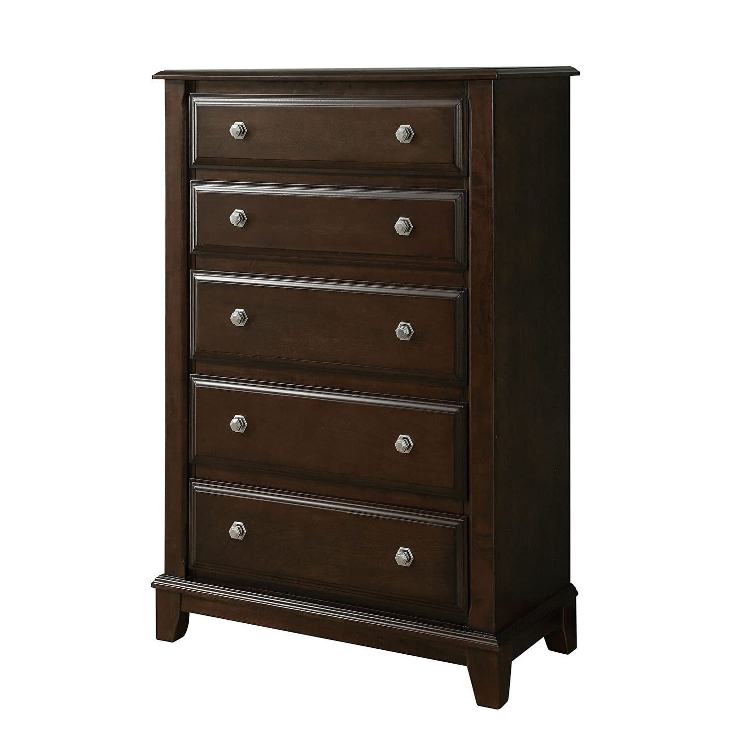 Benjara Benzara Transitional Style Wooden Chest, Brown,