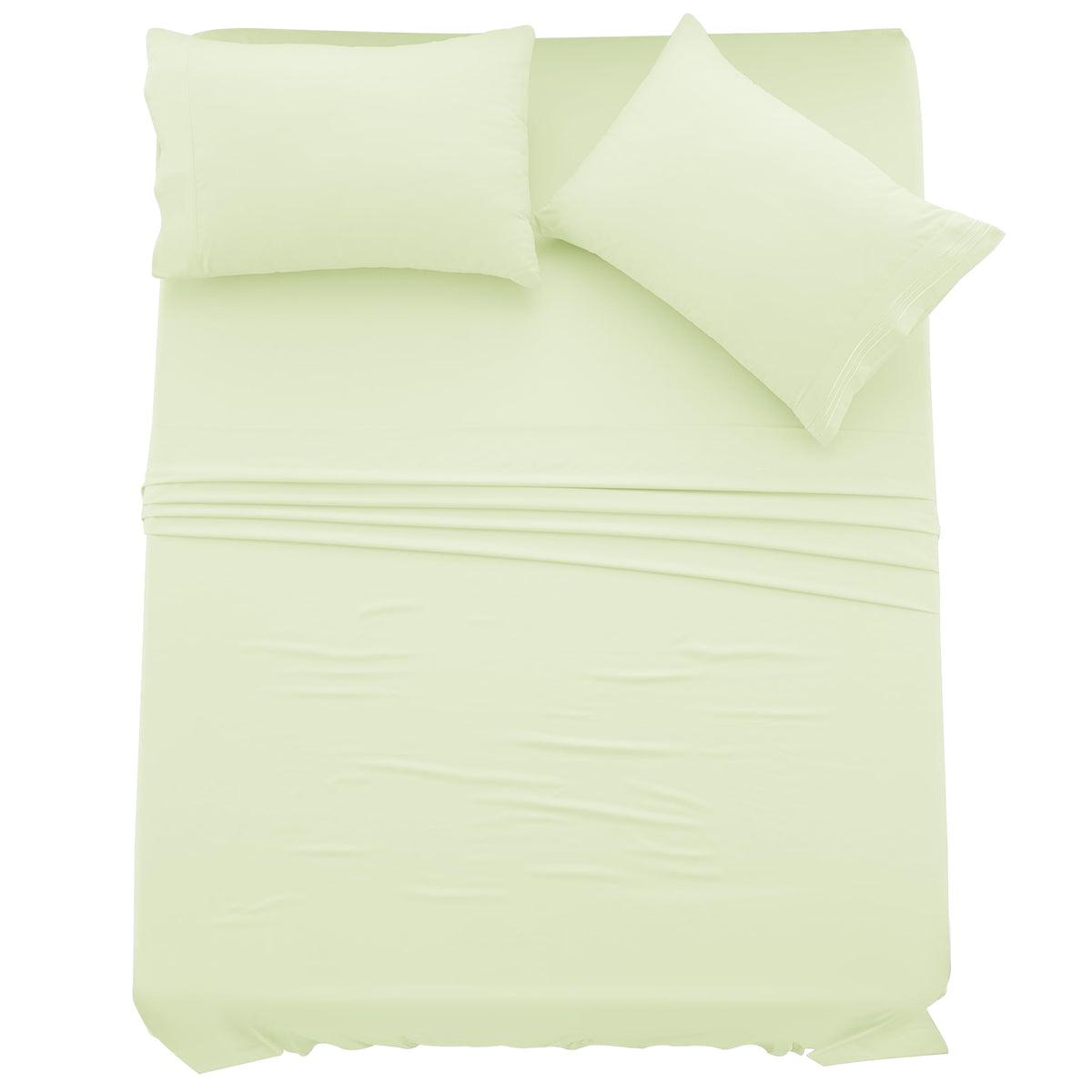 Ldc Twin Xl Sheet Set - 4 Pc Brushed Microfiber Bed Sheets 16 Inches Deep Pockets - Embroidered & Plain Pillowcases - Hotel Luxu