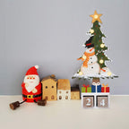17.75' Christmas Tree Wooden Advent Calendar With Led Light Countdown To Xmas Advent Calendar Tabletop Christmas Countdown With