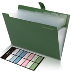 Skydue Expanding File Folders With 8 Pockets, Accordion File Organizer With Labels, Portable Paper Bill Receipt Organizer, Lette