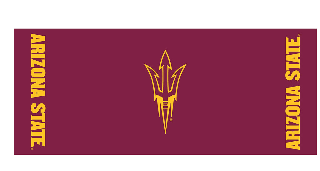 Collegiate Kwik-Covers Rectangle Plastic Table Covers, Bundle Of 2 (Arizona State University, 8')