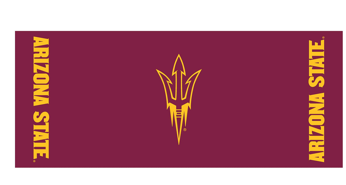 Collegiate Kwik-Covers Rectangle Plastic Table Covers, Bundle Of 2 (Arizona State University, 8')