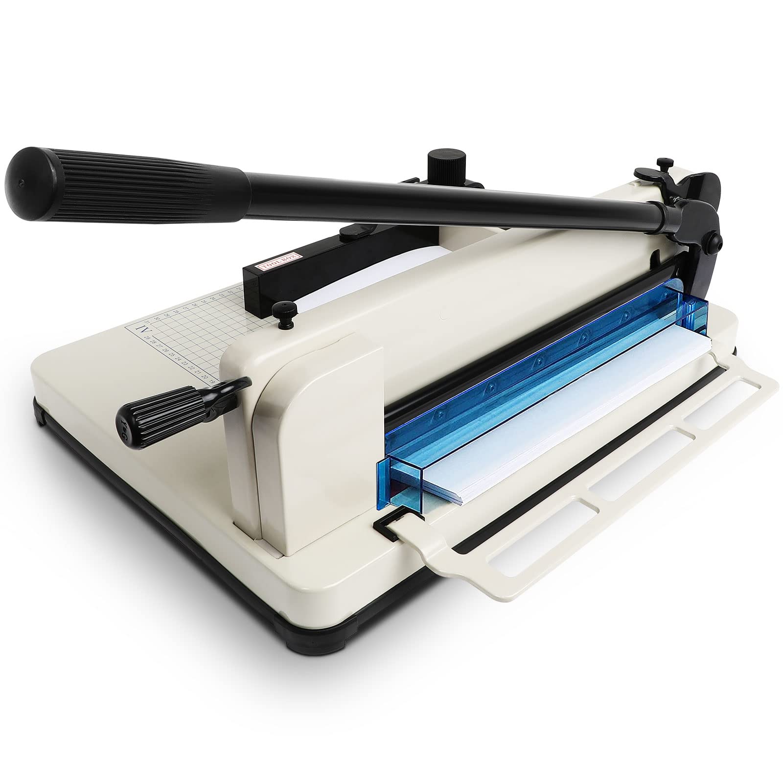 Fahkns 12 Heavy Duty Guillotine Trimmer Paper Cutter,Cortadora De Papel 500 Sheets Paper Trimmer With Double Safety Protection D