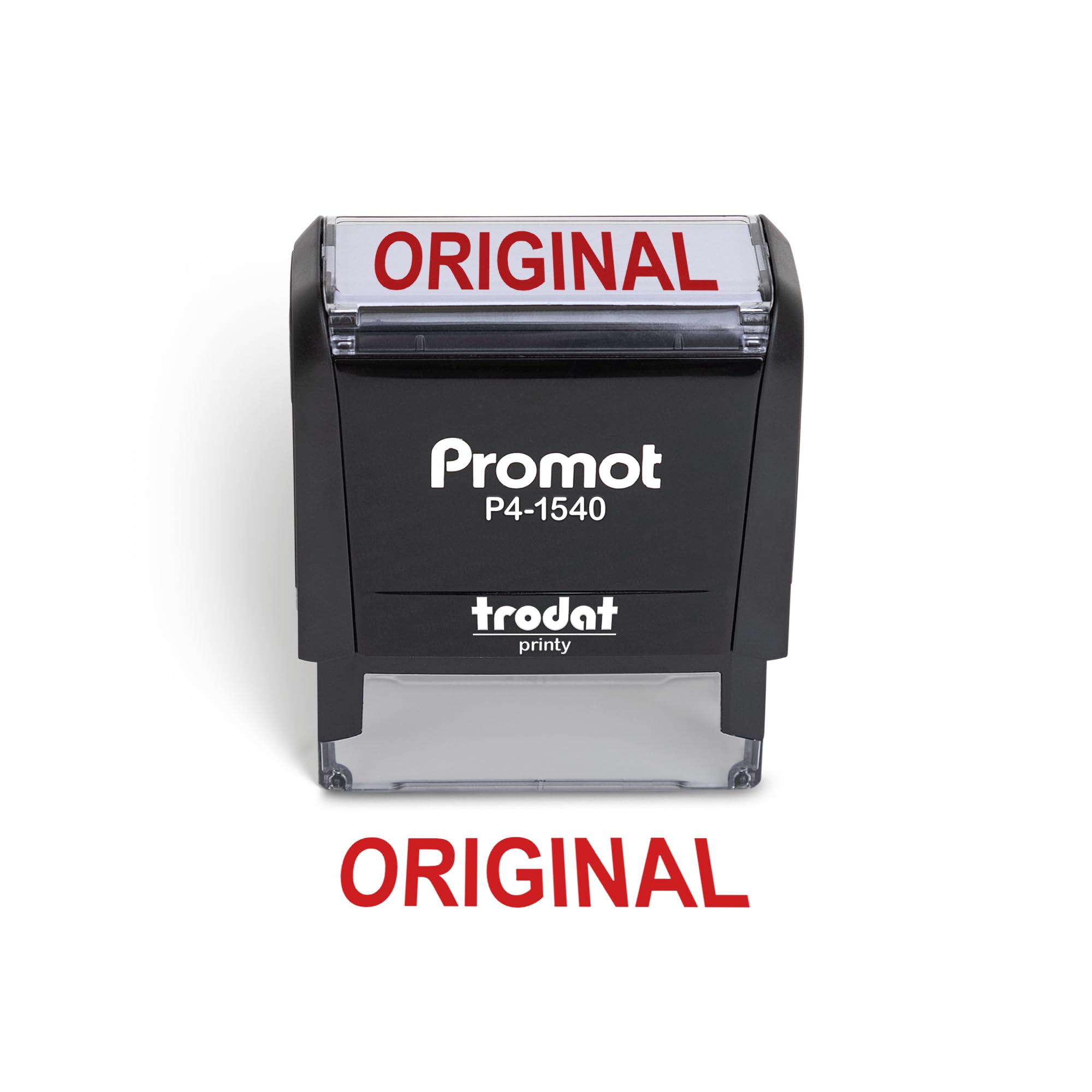 Promot Original Self Inking Rubber Stamp - Refillable Stampers For Office - Business, Accounting, Bookkeeping, Coding, Legal, No