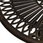 ELEMENT HARBOR Patio Table Bronze 24.4"x24.4"x25.6" Cast Aluminum