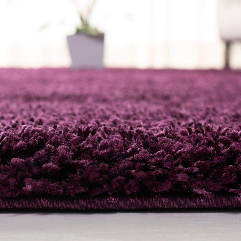Safavieh California Shag Collection Area Rug - 9'6' X 13', Purple, Non-Shedding & Easy Care, 2-Inch Thick Ideal For High Traffic Areas In Living Room, Bedroom (Sg151-7373)