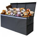 SoftOwl Extra Large Toy Storage Organizer with Lid - Sturdy, Collapsible Toy Chest Storage Box Design - Toys Bin with Dividers f