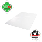 Floortex Polycarbonate Chair Mat 47" x 30" for Hard Floors, 12197519ER, Clear