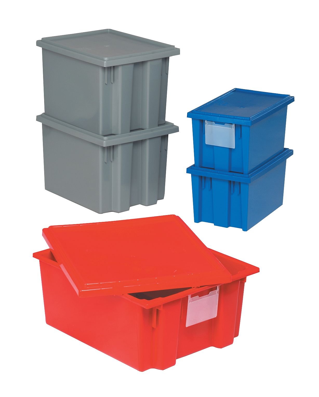 Quantum SNH010 Label Holder for All Quantum Totes, 3 by 5, Clear, 6-Pack
