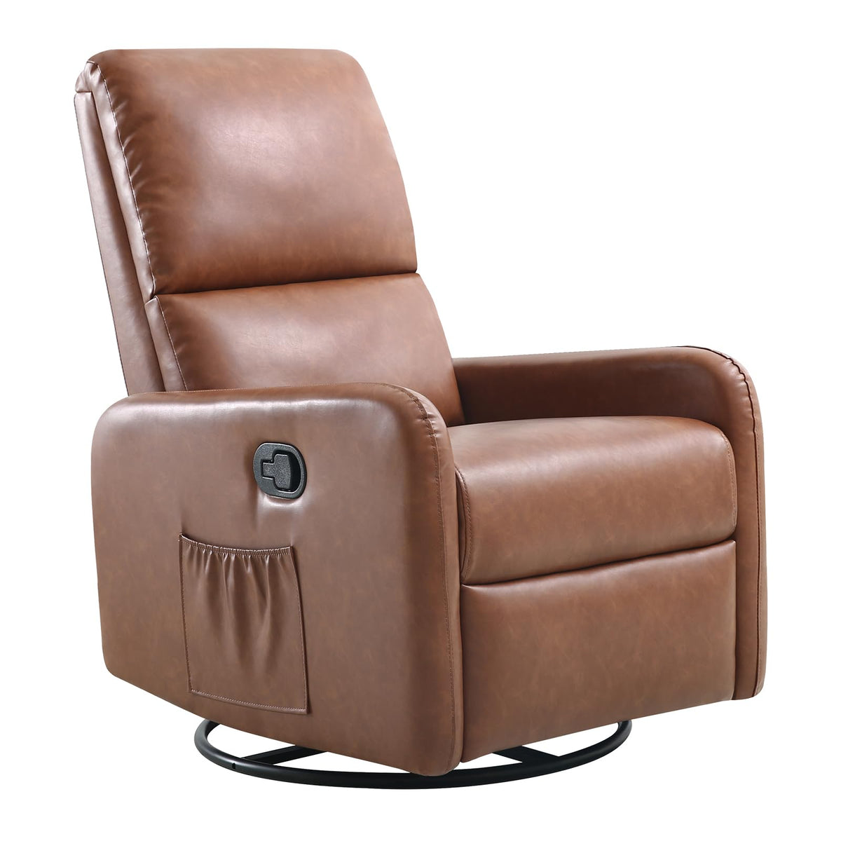 Jocisland Swivel Glider Rocking Recliner Chair For Adults, Nursery Rocker Reclining, Comfy Upholstered Single Sofa Armchair For