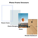 Jcjmy 7X10 Picture Frame Set Of 6 White For Wall Hanging Or Tabletop- Wall Mounting Horizontally Or Vertically, 7 X 10 Wall Gall