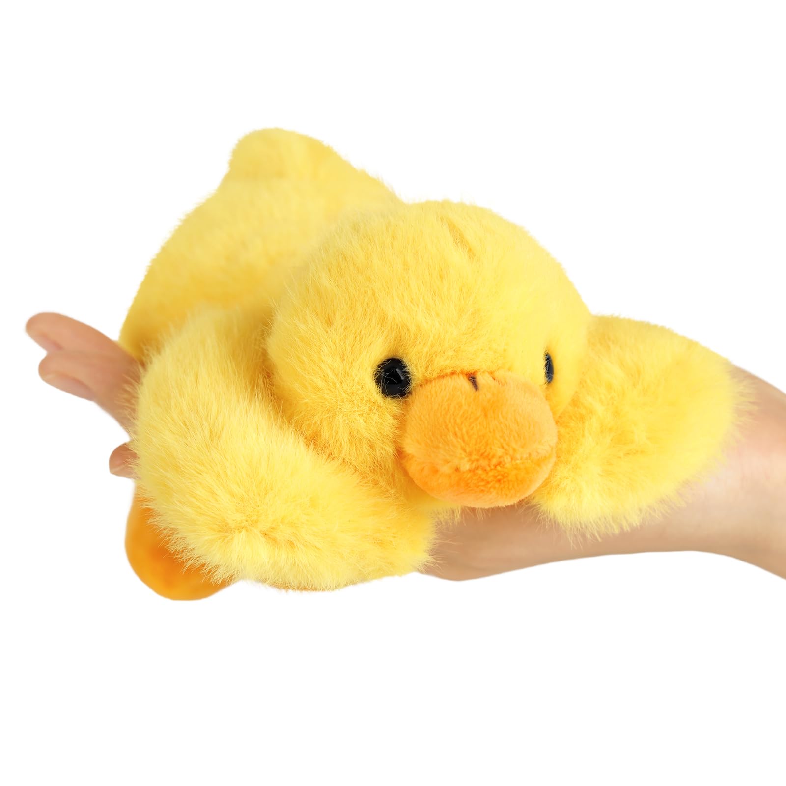 Peach Cat Duck Plush 7.8' Cute Duck Stuffed Animals Small Plushies Toy Pillow Gifts For Kids Yellow