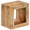 vidaXL Stool Solid Mango Wood – Stylish Side Table, Couch Table, Coffee Table, with Robust Tabletop, Generous Storage Space, Unique Design, Natural Finish