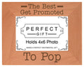 ThisWear Gift for Grandpa Best Get Promoted to Pop Natural Wood Engraved 4x6 Landscape Picture Frame Wood