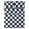 Bed Sheet Set 3 Pieces -Twin Size-Soft Durable Microfiber Bedding Sheet Set,Deep Pocket,Stain,Fade & Wrinkle Resistant (Plaid Bl
