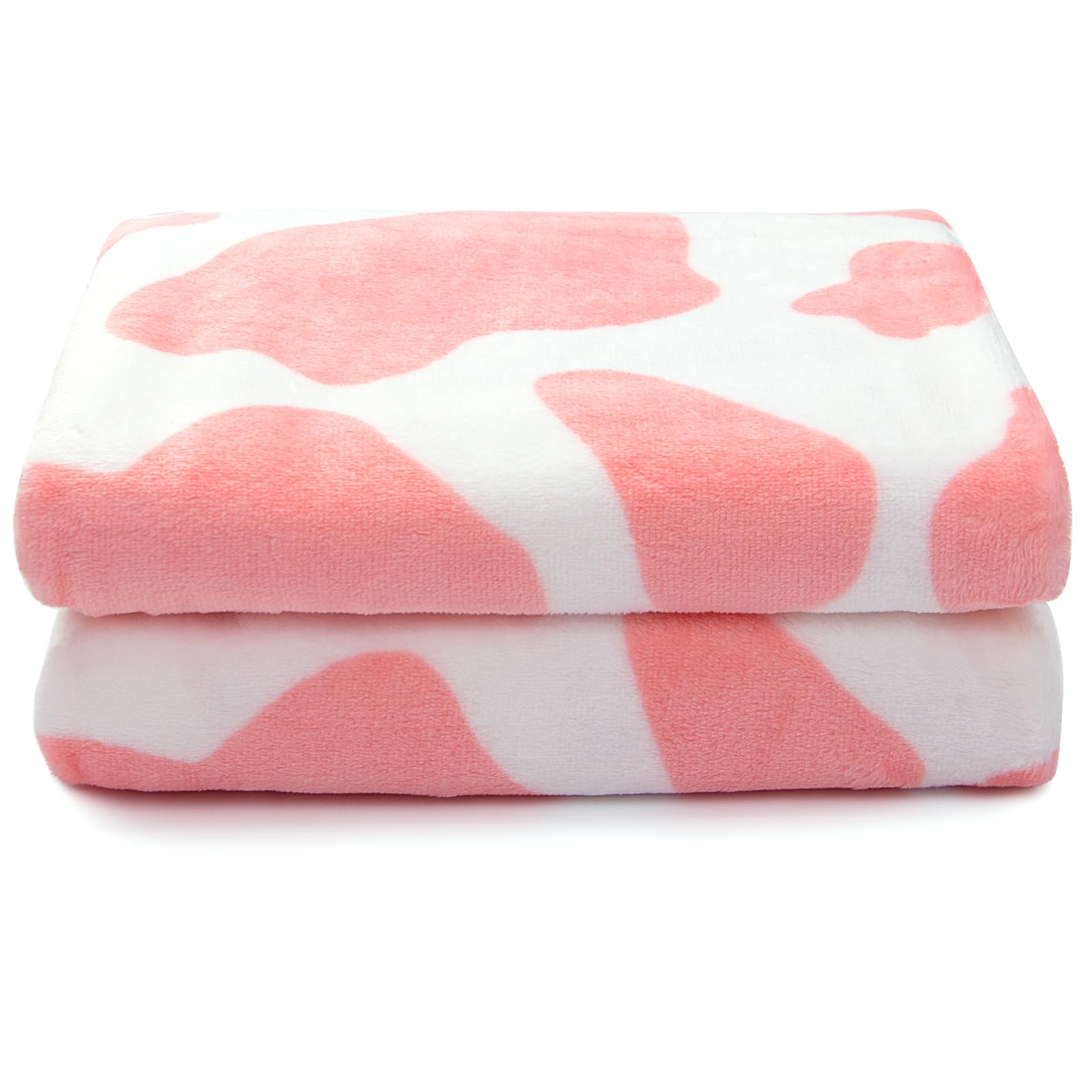 Cute Fleece Blanket Pink Strawberry Soft Throw Blanket Lavenderblush Girls Blanket Lightpink Gifts Decor For Kids Women Teenage