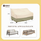 Cosfly Outdoor Furniture Patio Sofa Covers Waterproof, Outside Loveseat Covers Fits Up To 58W X 32.5D X 31H Inches