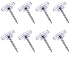 120 Count Push Pins,Clear Thumb Tacks, Deeinn Pins & Tacks, Clear Thumb Tacks For Wall Hangings Plastic Clear Push Pins For Cork
