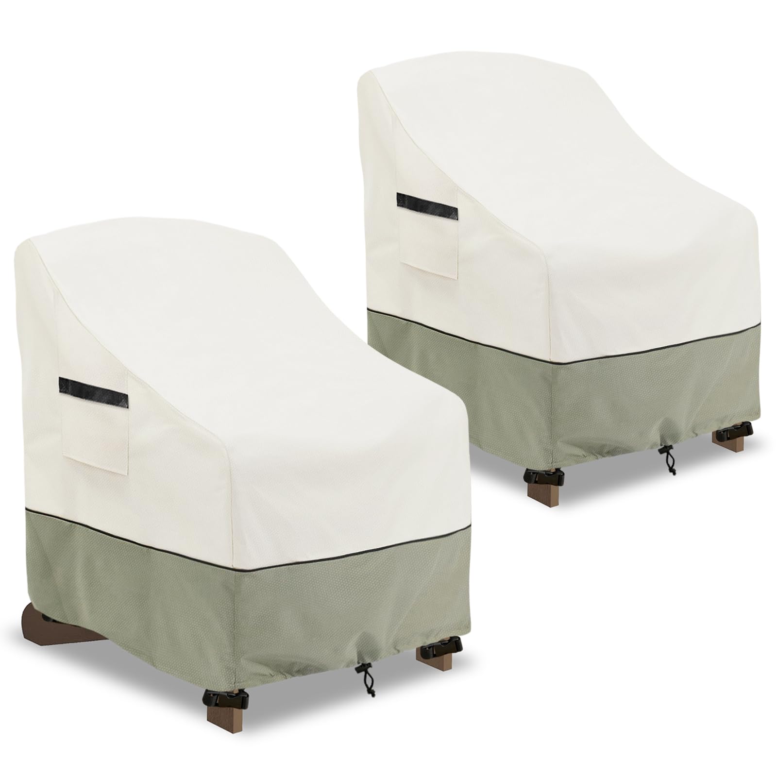 LSongSKY Patio Adirondack Chair Cover 2 Pack,Waterproof Heavy Duty Outdoor Chair Covers,Patio Adirondack Chair Cover for Outdoor
