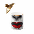 Big Eye Starry Sky Aromatherapy Candle Jar with Lid Ceramic Makecup Cotton Swab Holder Home Deocrative Bottler, Home Fireplace K