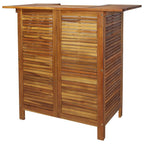 vidaXL Patio Bar Set 3 Piece, Dining Table Set for Outdoor, Bar Table for Garden Yard, Patio Bar Stool, Farmhouse, Solid Wood Acacia