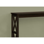 Monarch Specialties I 3582 Accent Table, Console, Entryway, Narrow, Sofa, Living Room, Bedroom, Metal, Laminate, Brown, Black, Contemporary, Modern