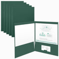 The Gallery Collection, 25 Count, Green, Two Pocket Presentation Folders, Perfect For Sales Material, Important Documents & More